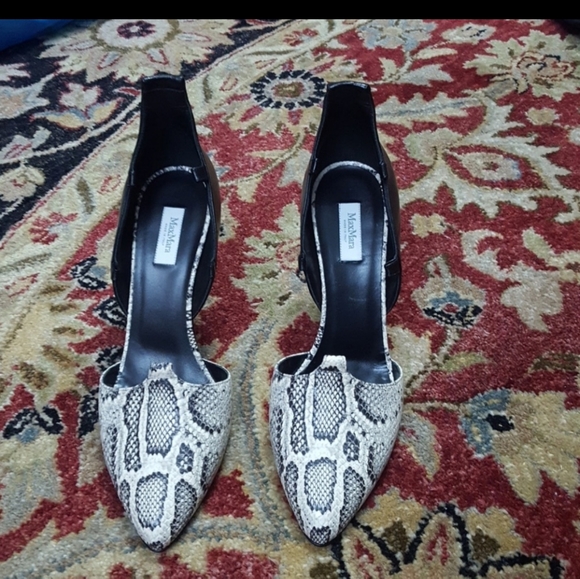 Max Mara python print heels - Picture 2 of 7